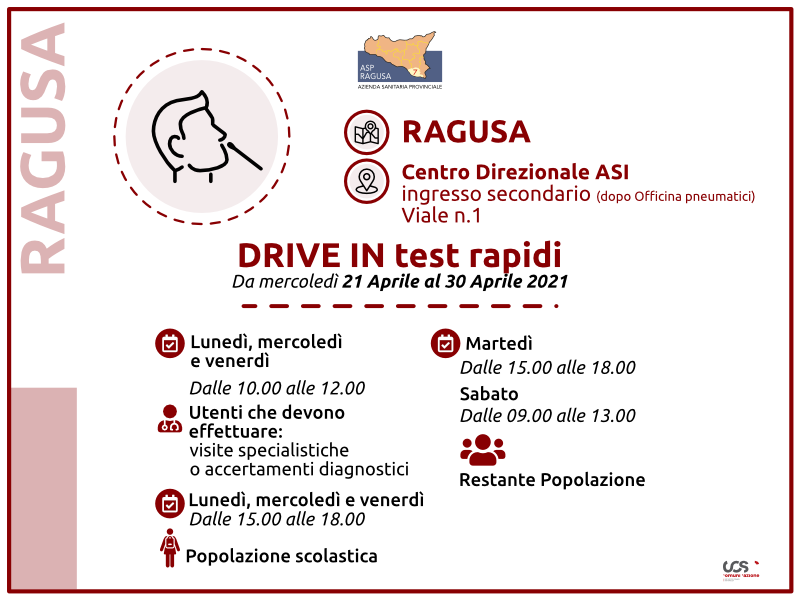 Una nuova sede drive in per effettuare i test rapidi: al centro direzionale Asi di Ragusa