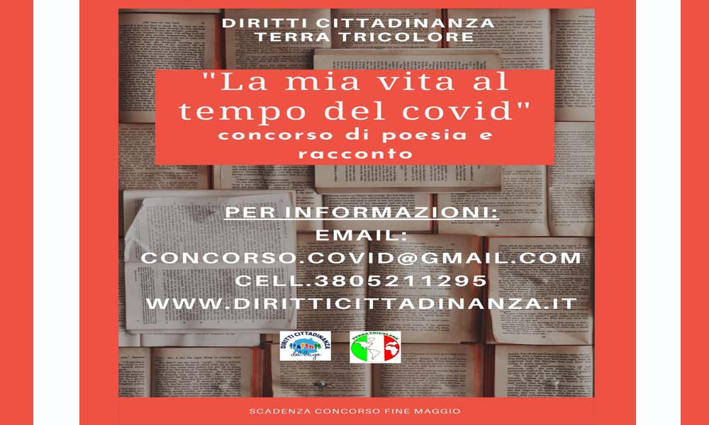 Concorso nazionale poesia e racconto breve, “La mia vita al tempo del covid”