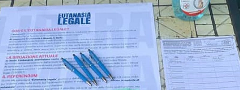 Anche a Ragusa sarà possibile firmare per la proposta di referendum sull’eutanasia legale