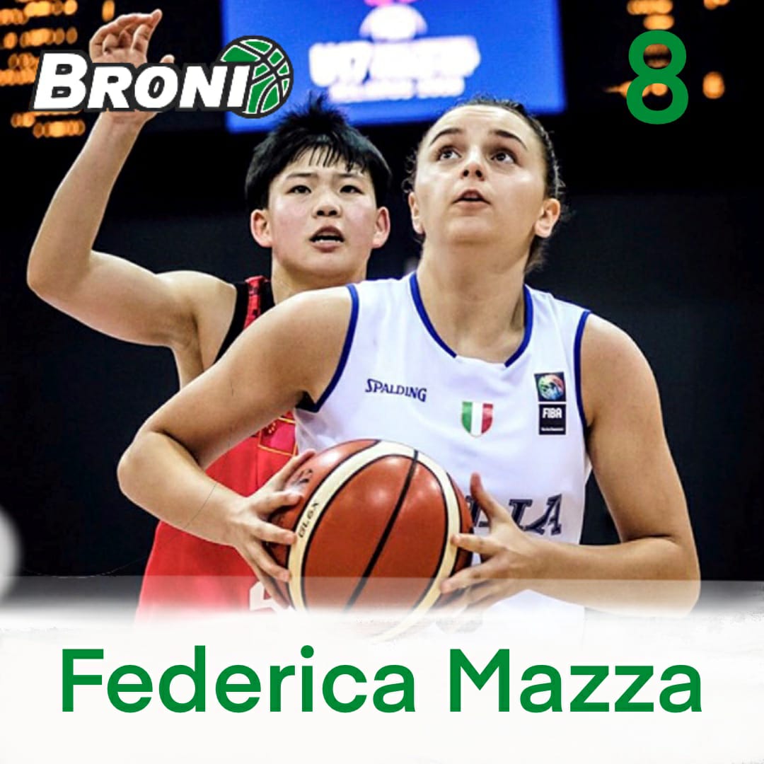 Federica Mazza, cestista nata nelle fila della società Ad Maiora, convocata in nazionale per le European Challenger 2021