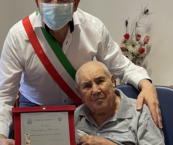 Scicli: Antonino Smiraglia compie 100 anni
