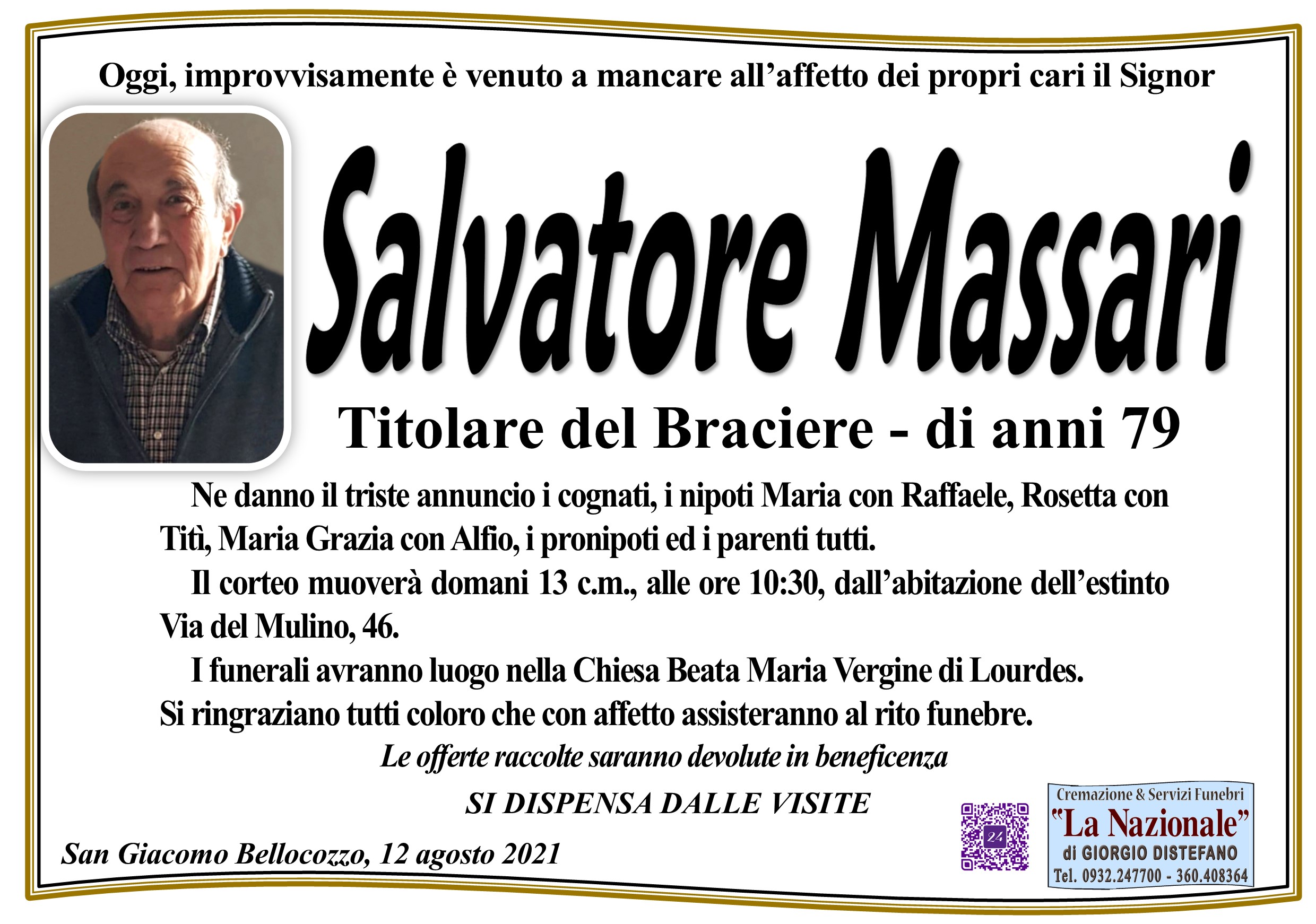 Necrologi: Salvatore Massari