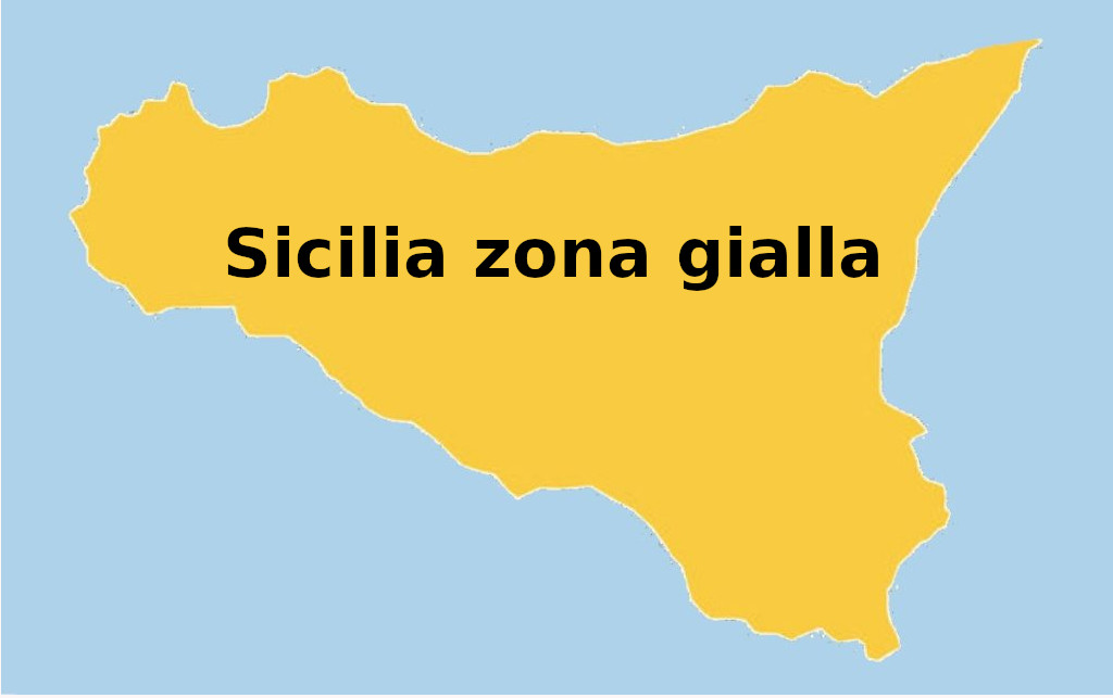 La Sicilia resta in zona gialla