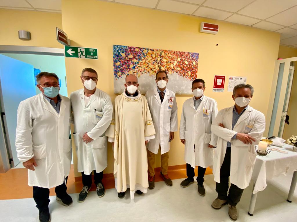 Benedizione del nuovo reparto di ematologia al Giovanni Paolo II