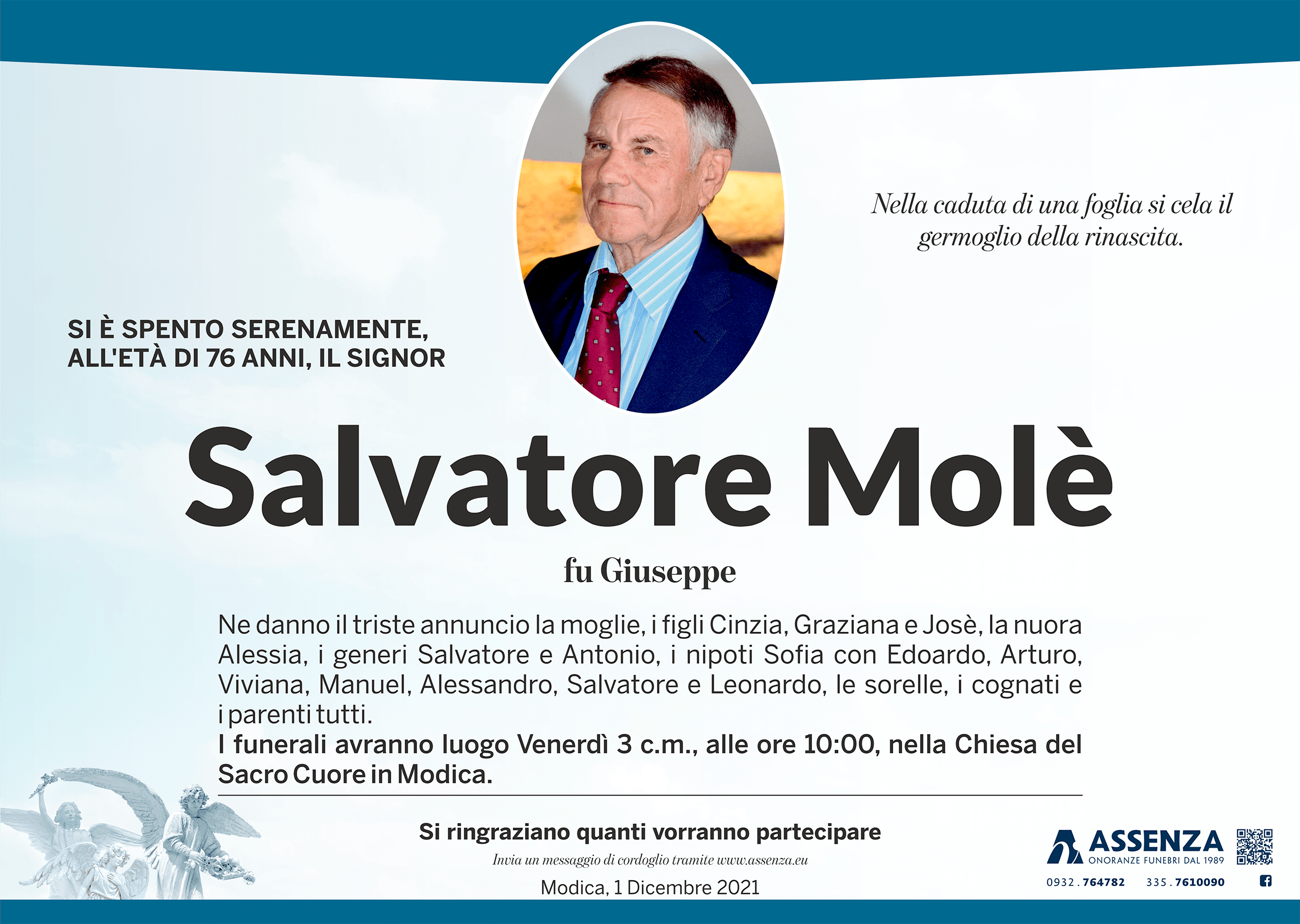 Necrologi: Salvatore Molè