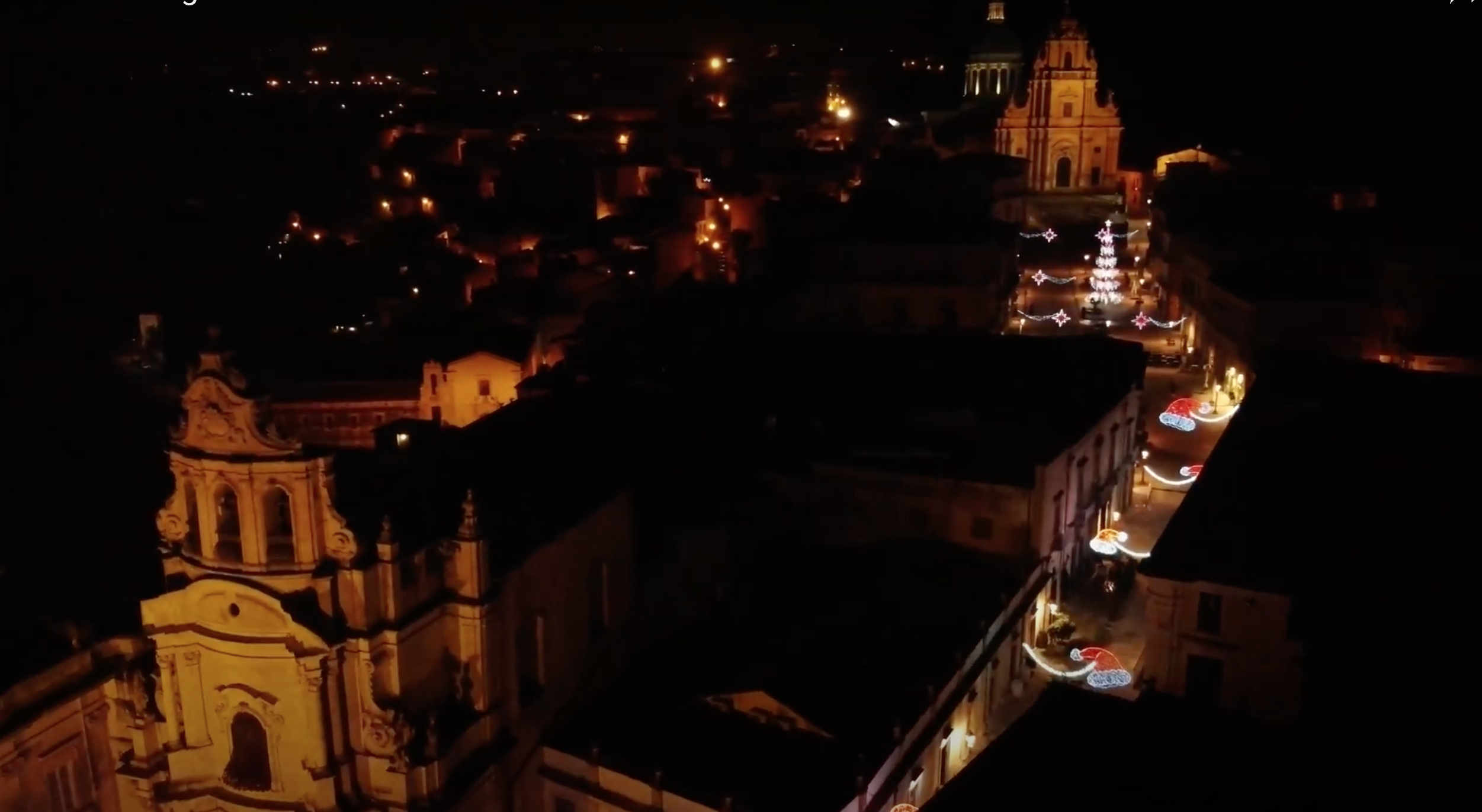 Saluti da Ragusa e Ibla. Cartolina di Natale in video. GUARDA