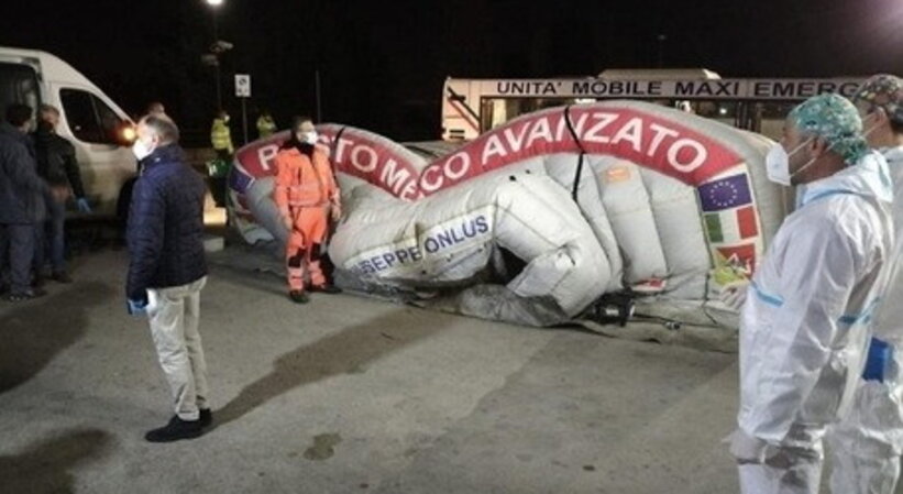 Si sgonfia l’ospedale da campo di Palermo: dentro c’erano 5 pazienti