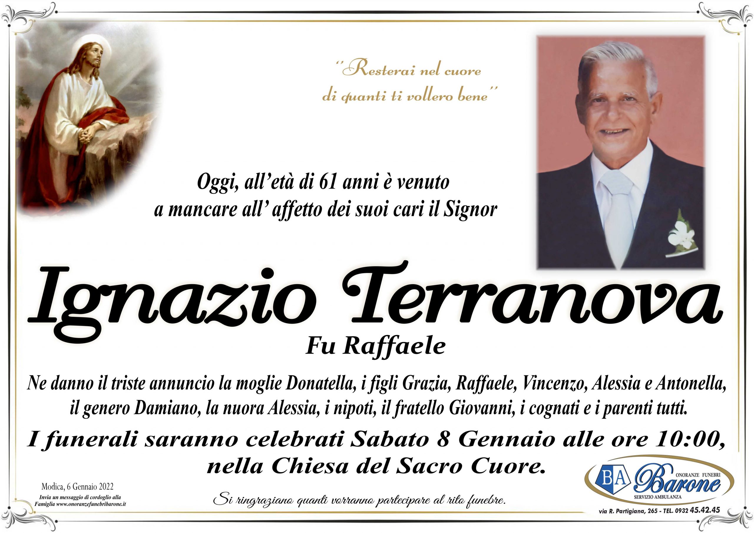 Necrologi: Ignazio Terranova