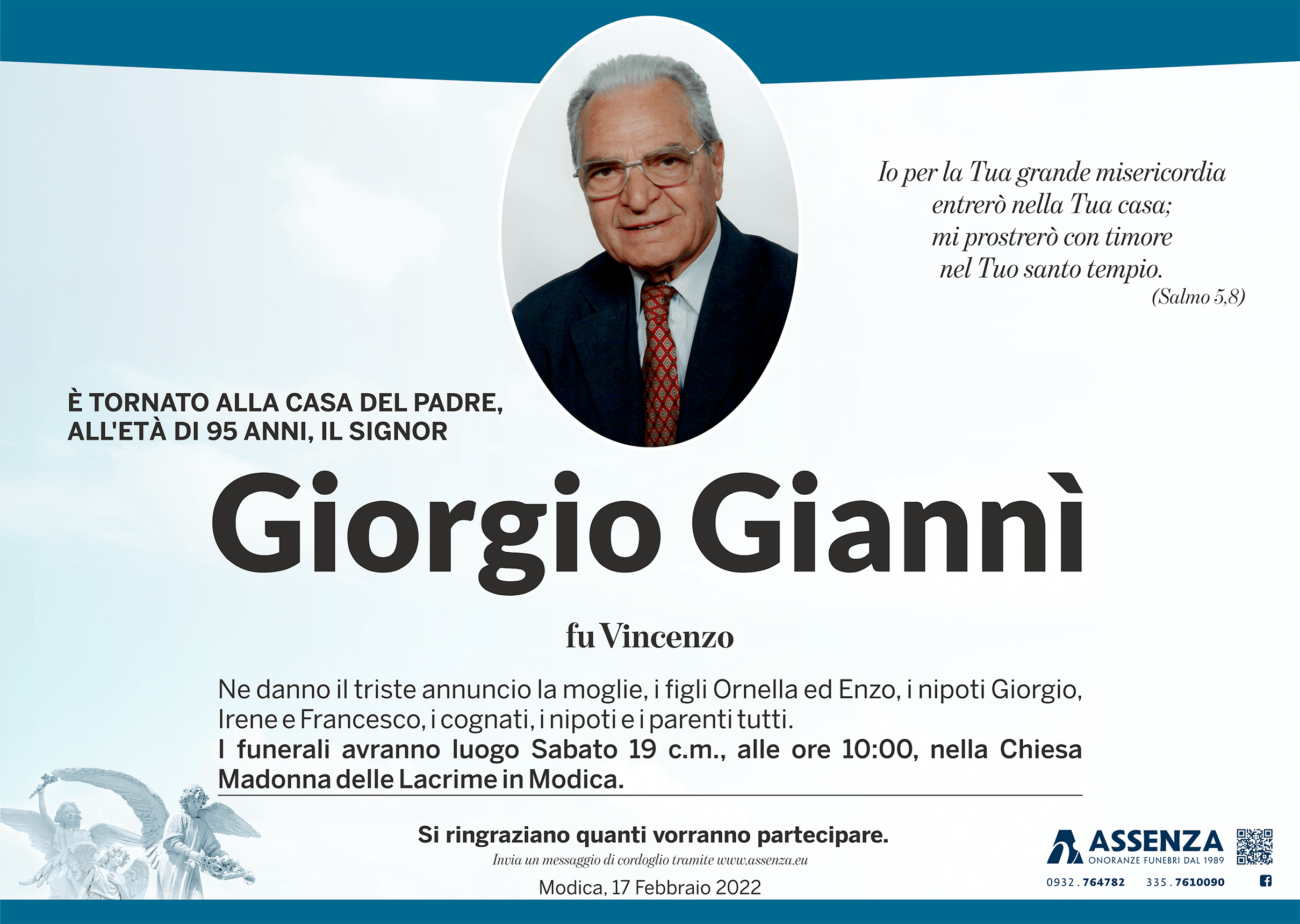 Necrologi: Giorgio Giannì