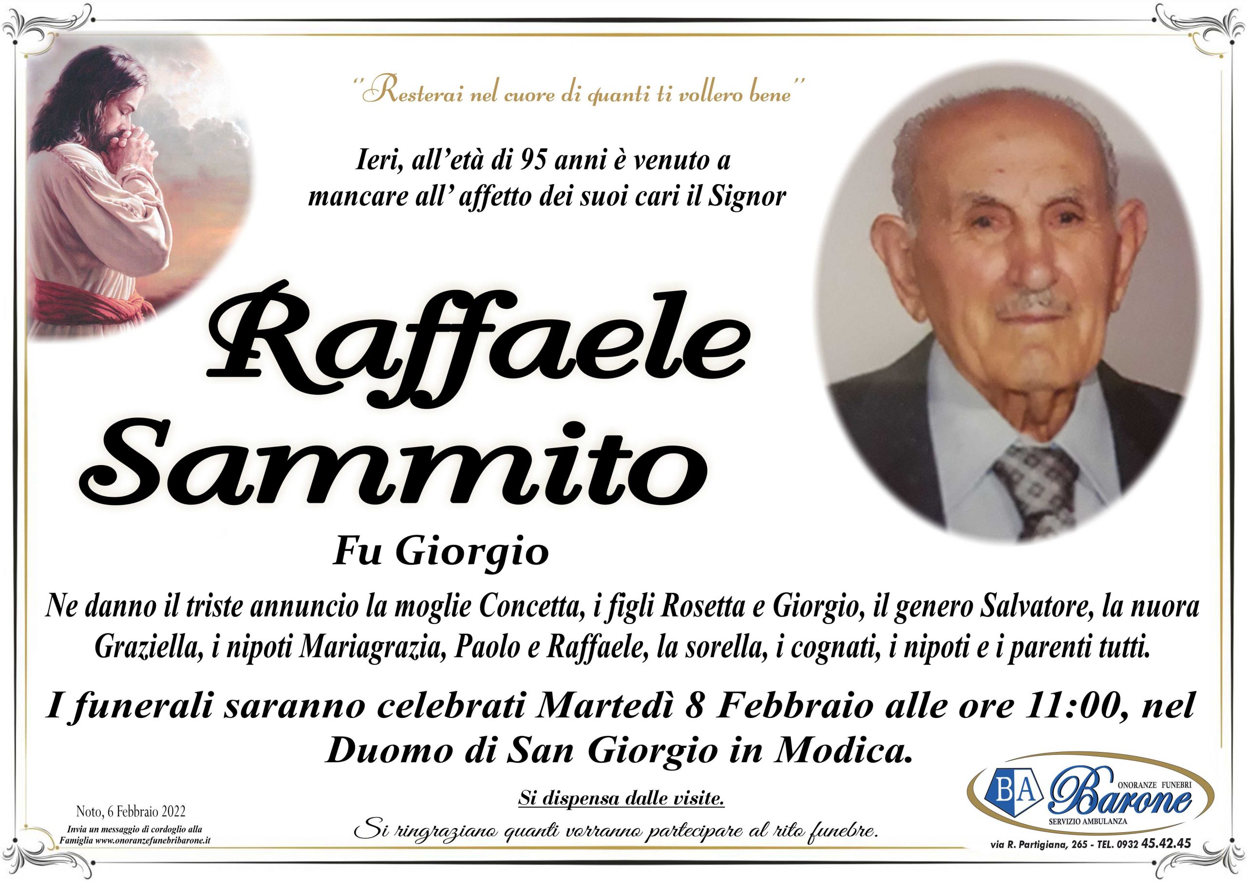 Necrologi: Raffaele Sammito