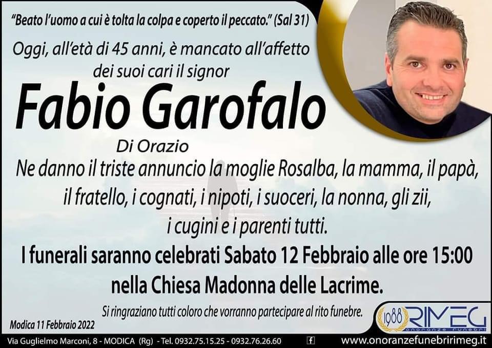 Necrologi: Fabio Garofalo