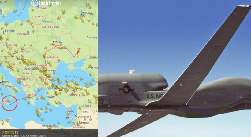 Guerra in Ucraina: un nuovo drone parte da Sigonella