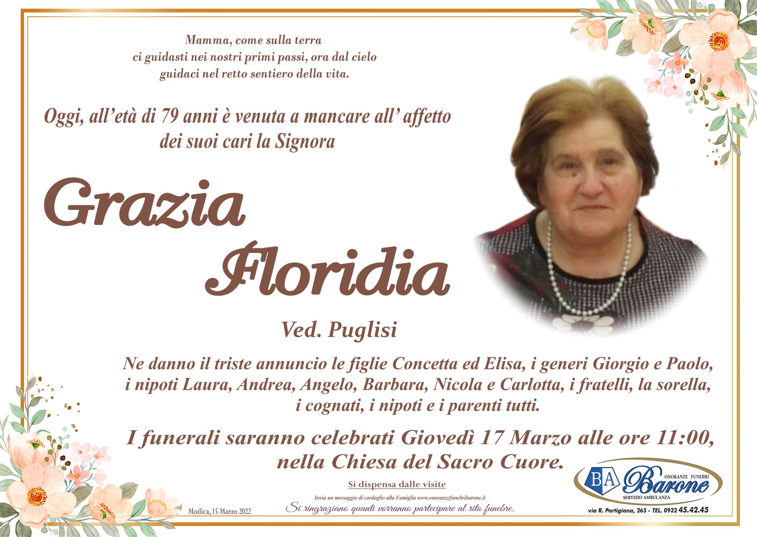 Necrologi: Grazia Floridia
