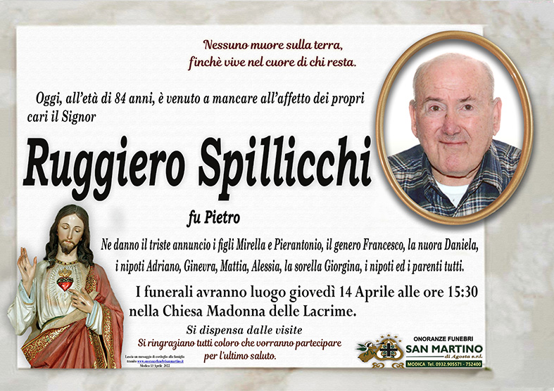 Necrologi: Ruggiero Spillicchi