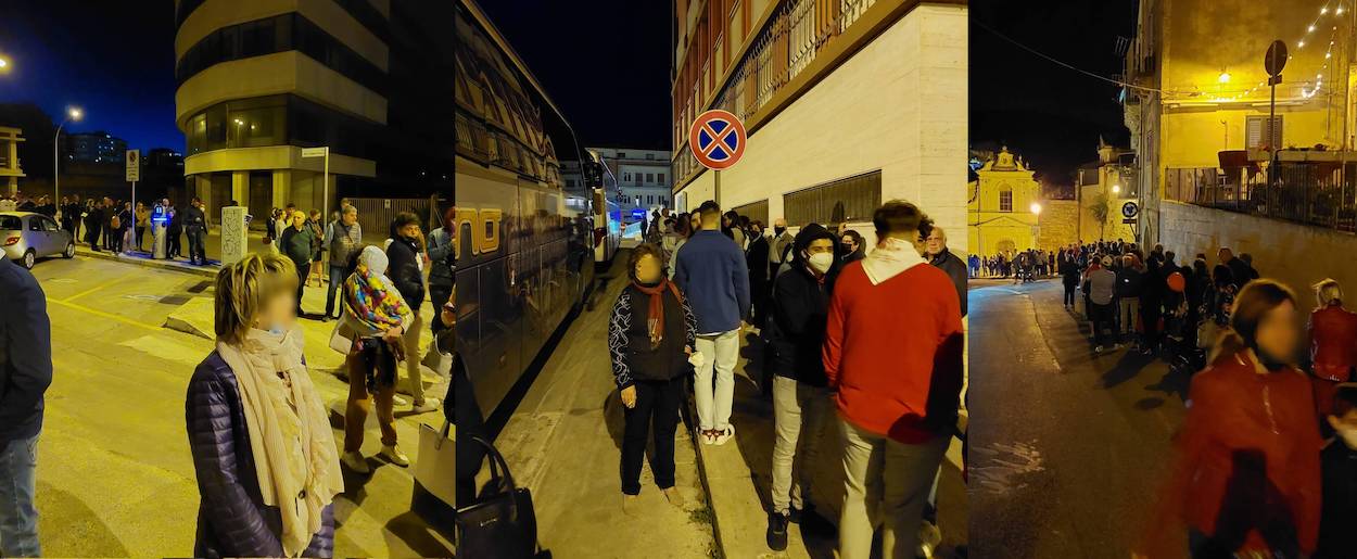 Caos bus navetta per San Giorgio: bloccati per per i fuochi d’artificio, proteste per code lunghissime e al freddo