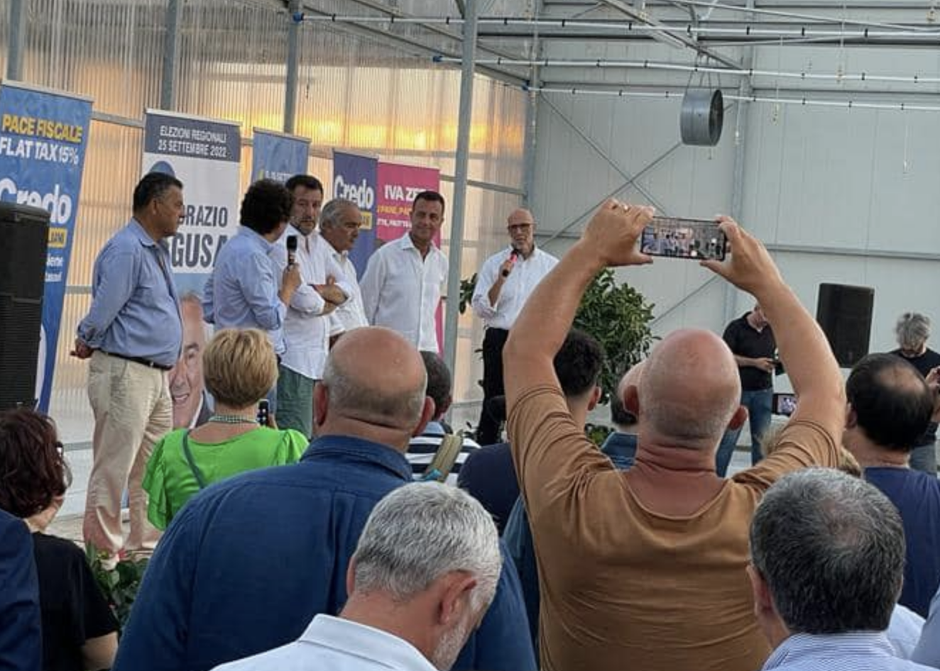 Elezioni: Salvini a Scicli, con Ponte sullo Stretto in treno in 6 ore tra Palermo e Roma