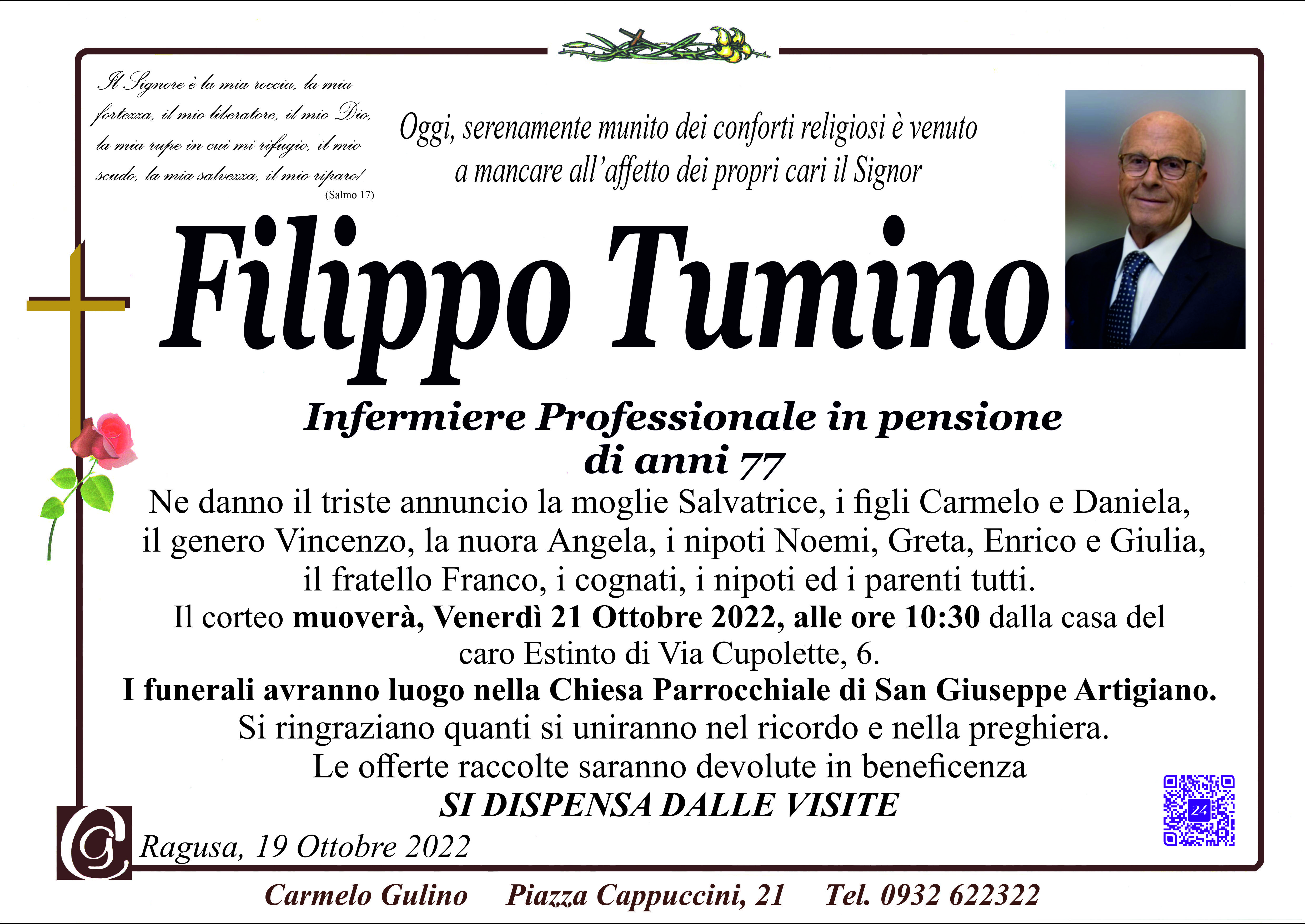 Necrologi: Tumino Filippo