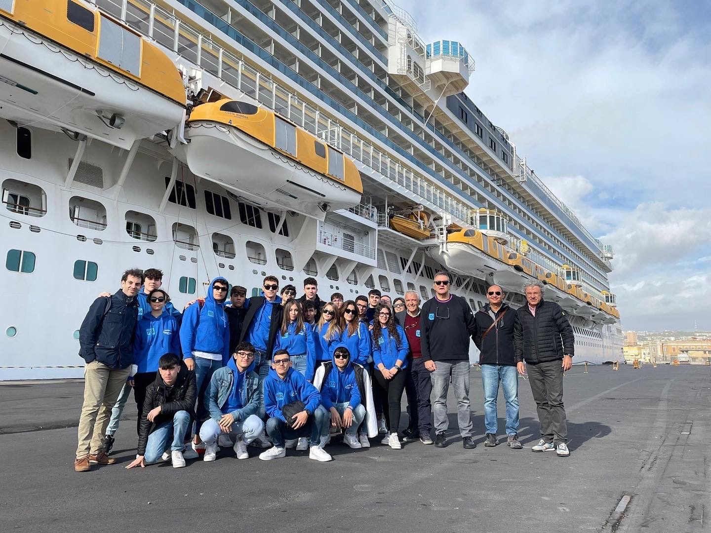 Studenti del Nautico di Pozzallo in formazione alla Costa Diadema