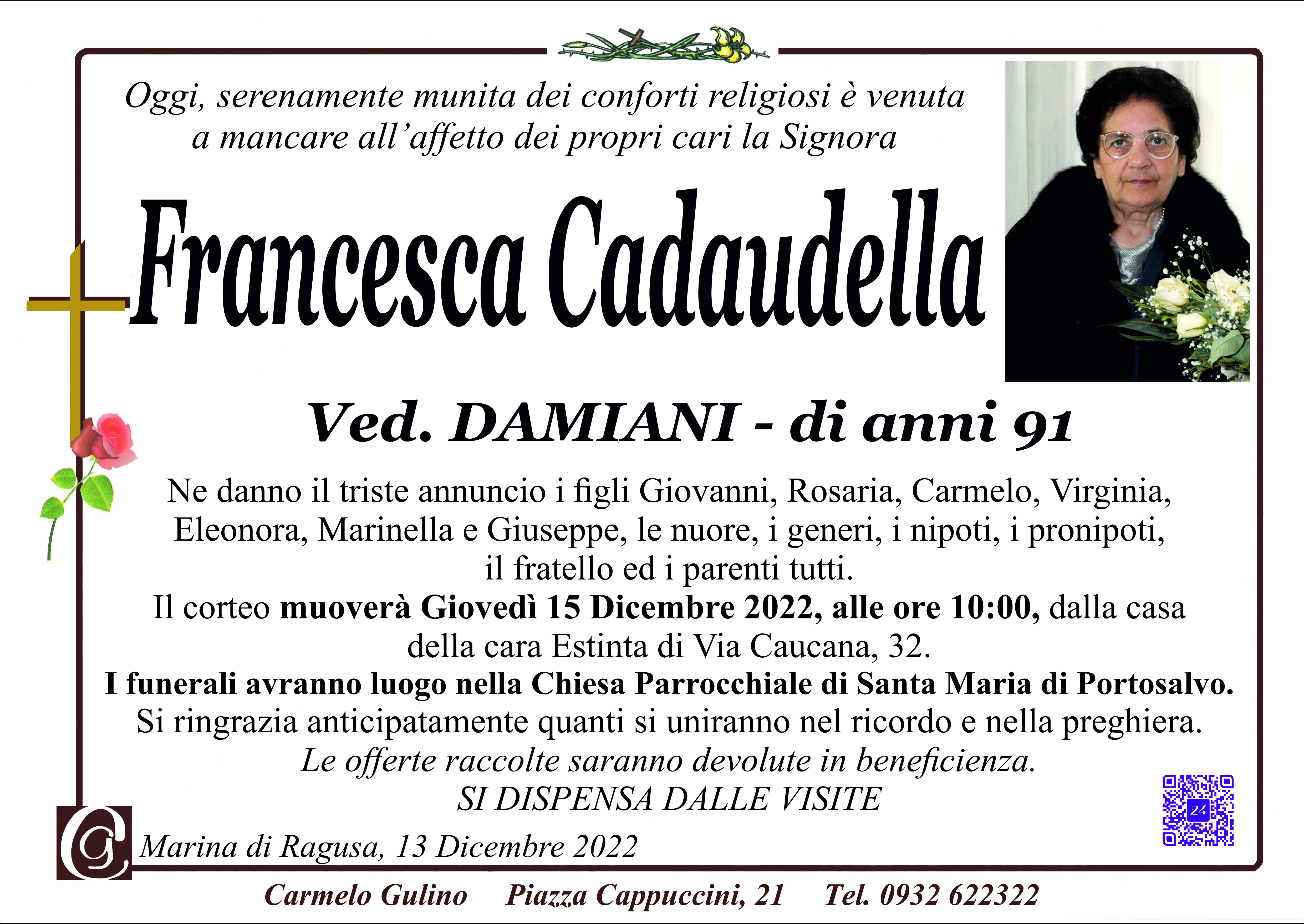 Necrologi: Francesca Cataudella