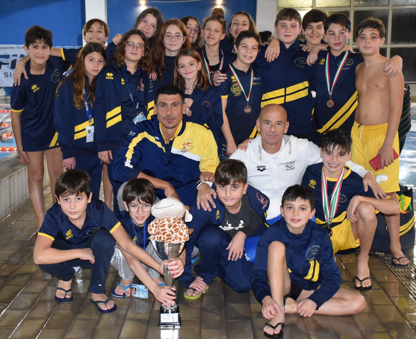 Gli atleti della Polisportiva Erea sul podio al trofeo siciliano Santa Barbara. Ecco i risultati