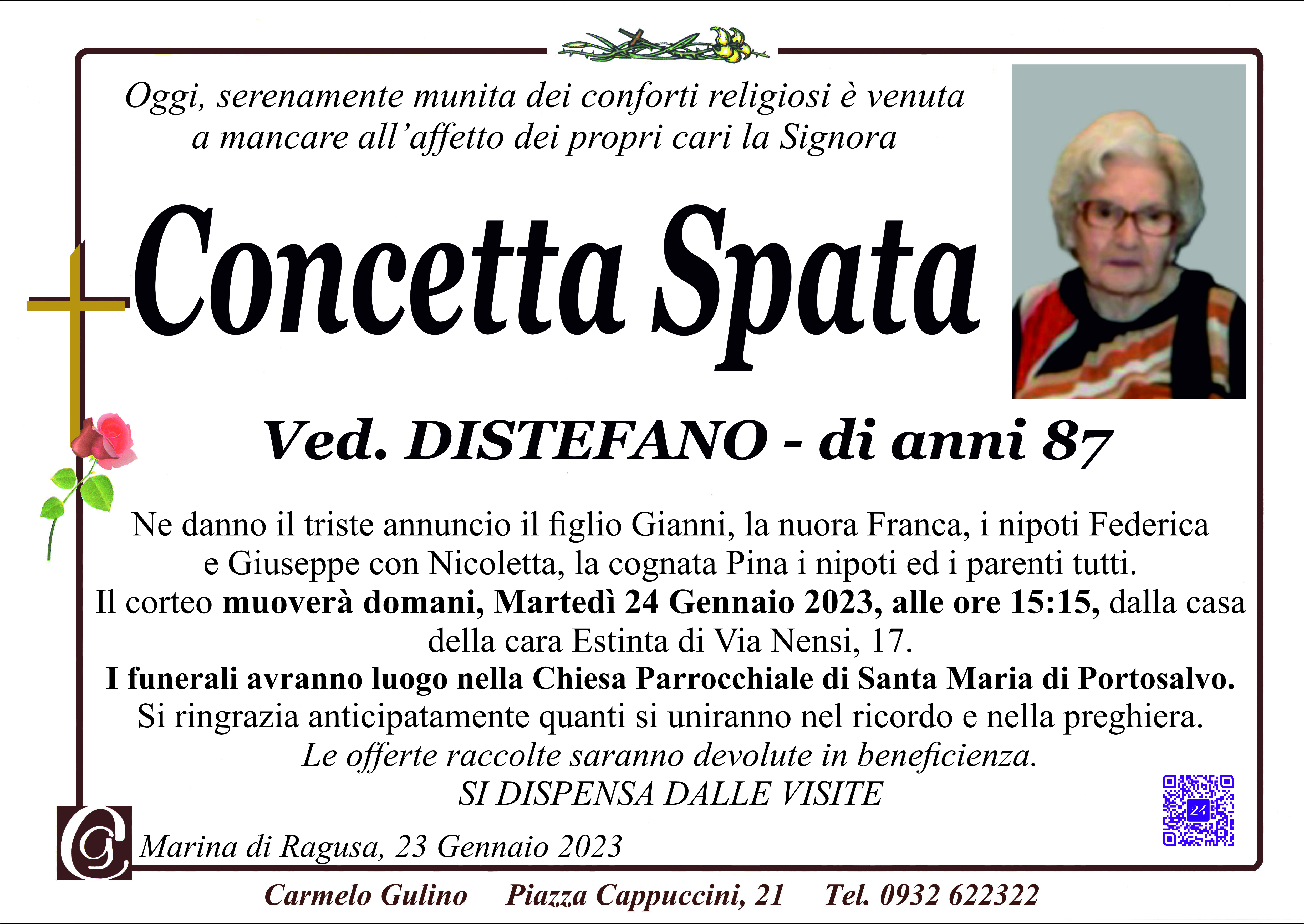Necrologi: Concetta Spata