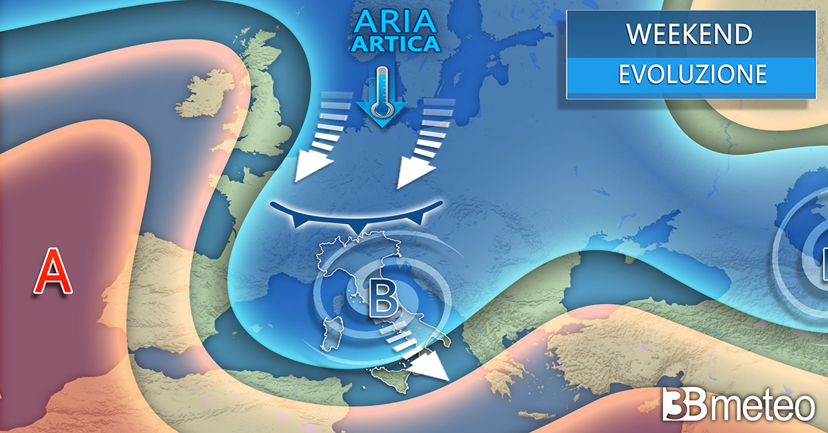 Meteo: per la Domenica delle Palme in arrivo una perturbazione artica
