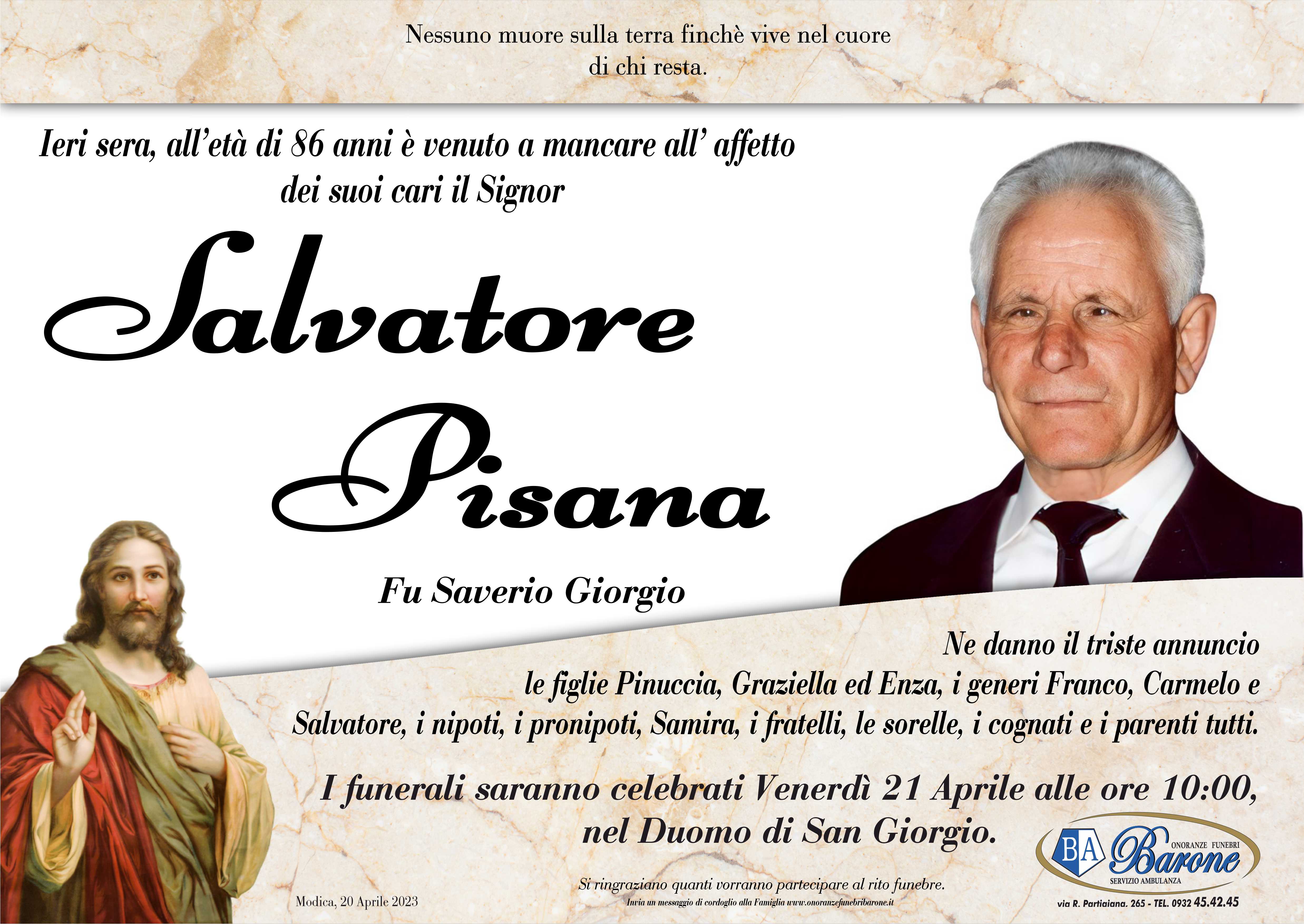 Necrologi: Salvatore Pisana - Ragusa Oggi