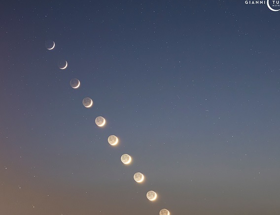 LA FOTO. Incontro fra luna, Venere e Marte alla diga di Santa Rosalia
