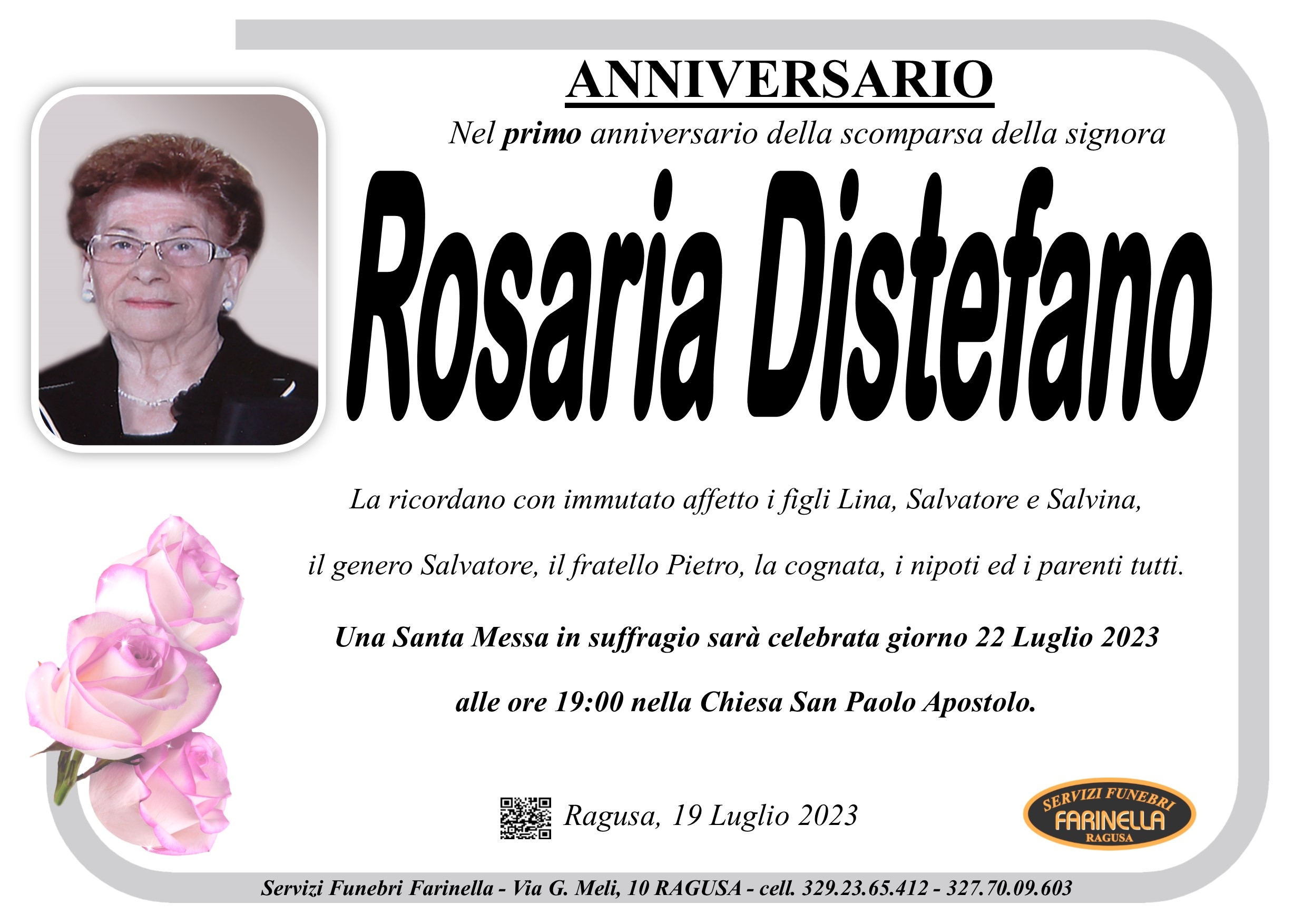 Necrologi, anniversario
