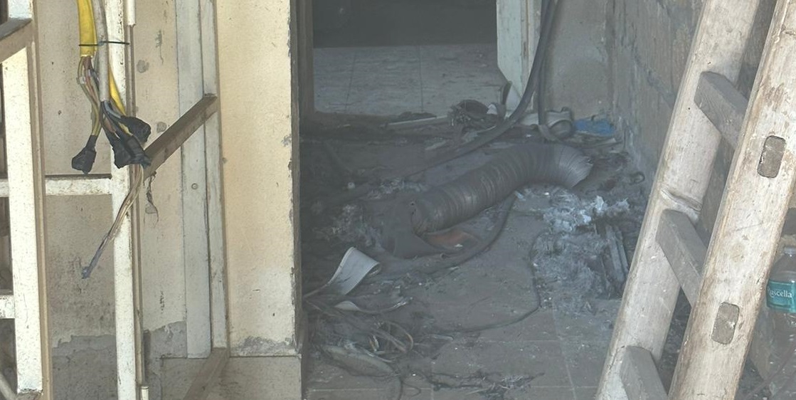 Incendio all’impianto di sollevamento dei reflui fognari a Sampieri