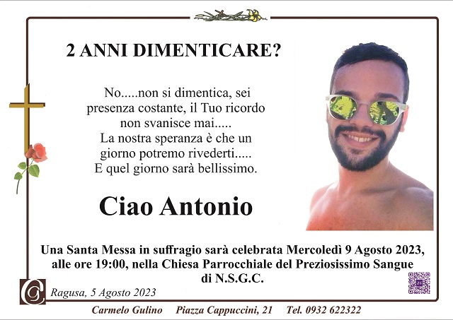 Necrologio: Anniversario