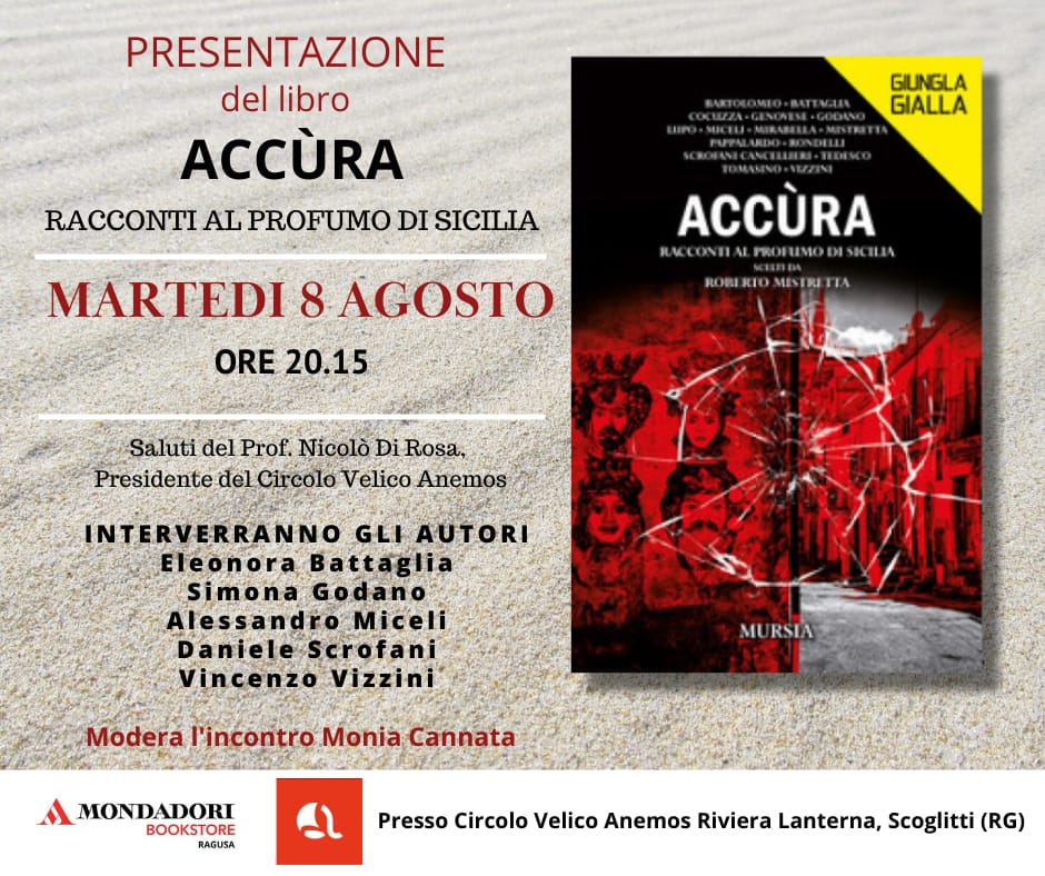 Scoglitti, si presenta il libro “Accùra”, raccolta di racconti gialli siciliani