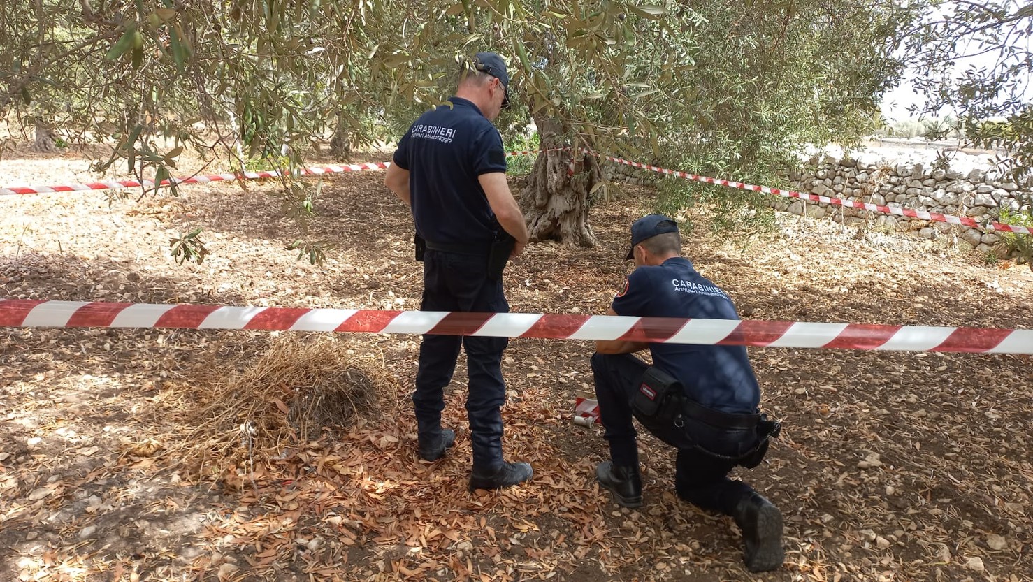 Ordigno bellico ritrovato nelle campagne modicane: l’area è stata bonificata