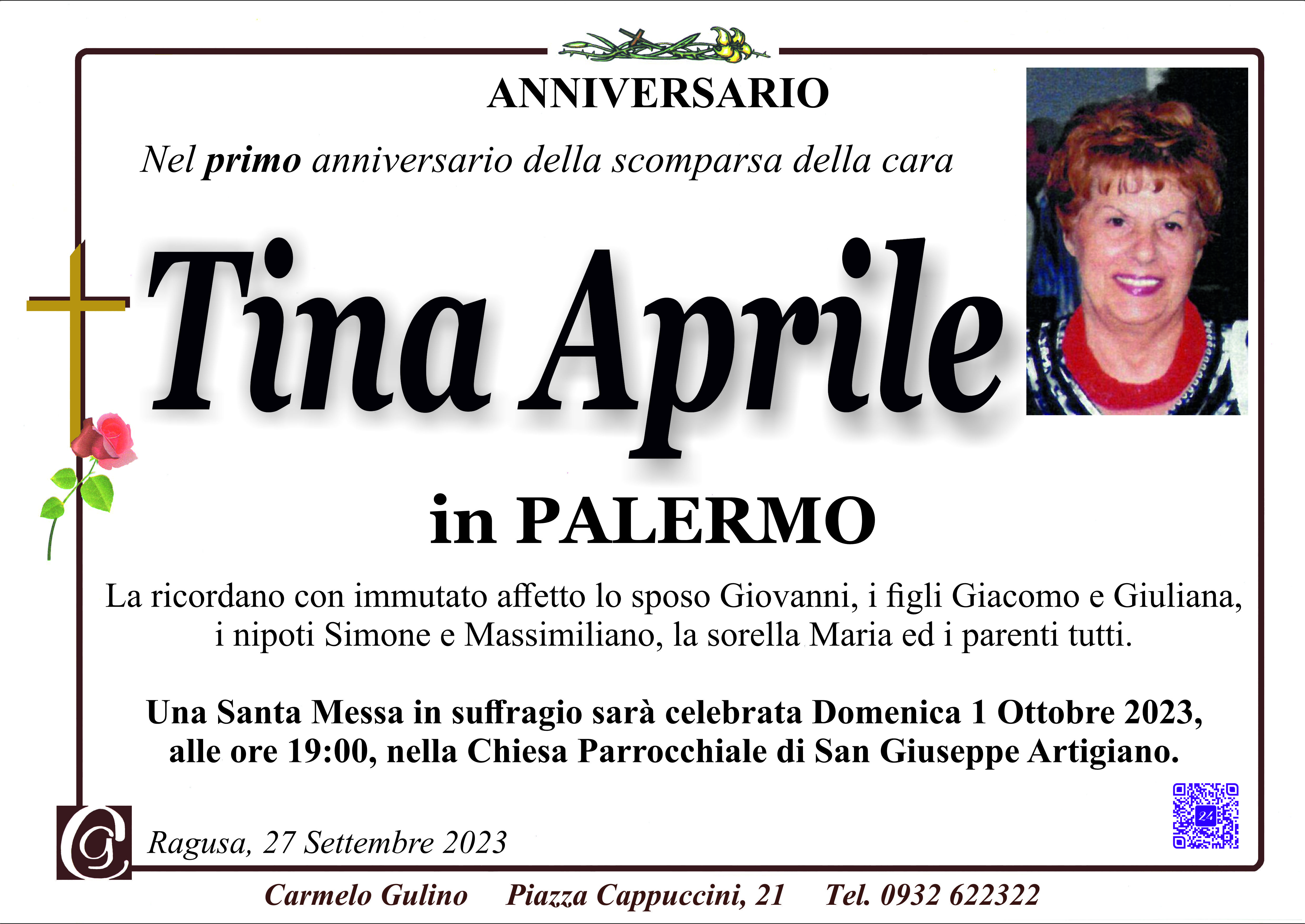 Anniversario: Tina Aprile