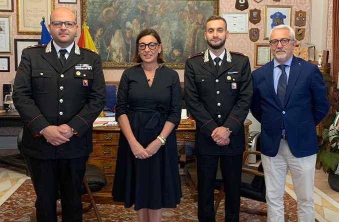 Sicurezza ed ordine pubblico. Incontro fra il sindaco Monisteri e gli ufficiali della Compagnia