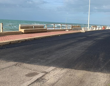 Quasi al termine i lavori del lungomare nel tratto di Baia Dorica a Scoglitti