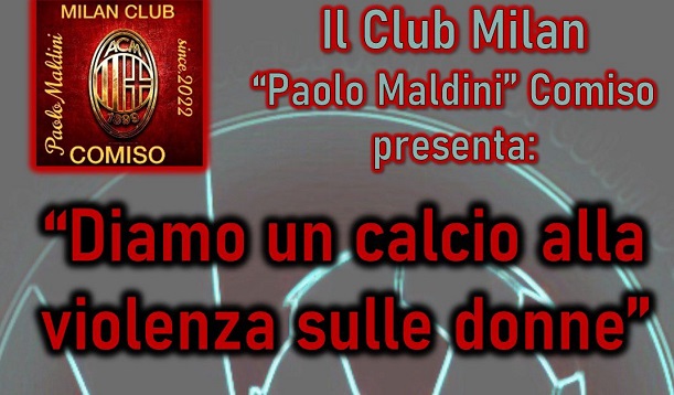 “Diamo un Calcio alla Violenza sulle Donne”, evento benefico del Club Milan di Comiso