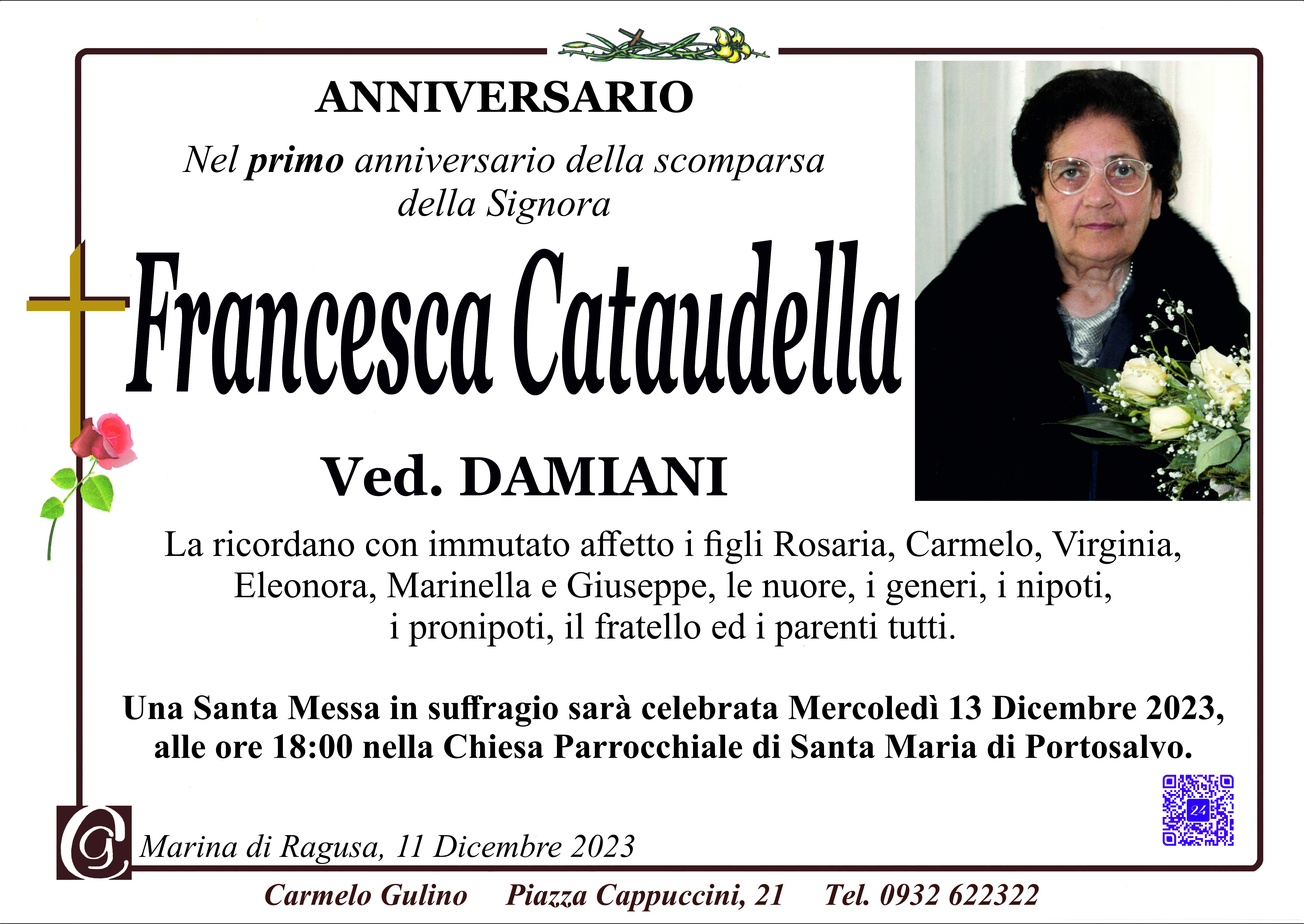 Anniversario: Francesca Cataudella