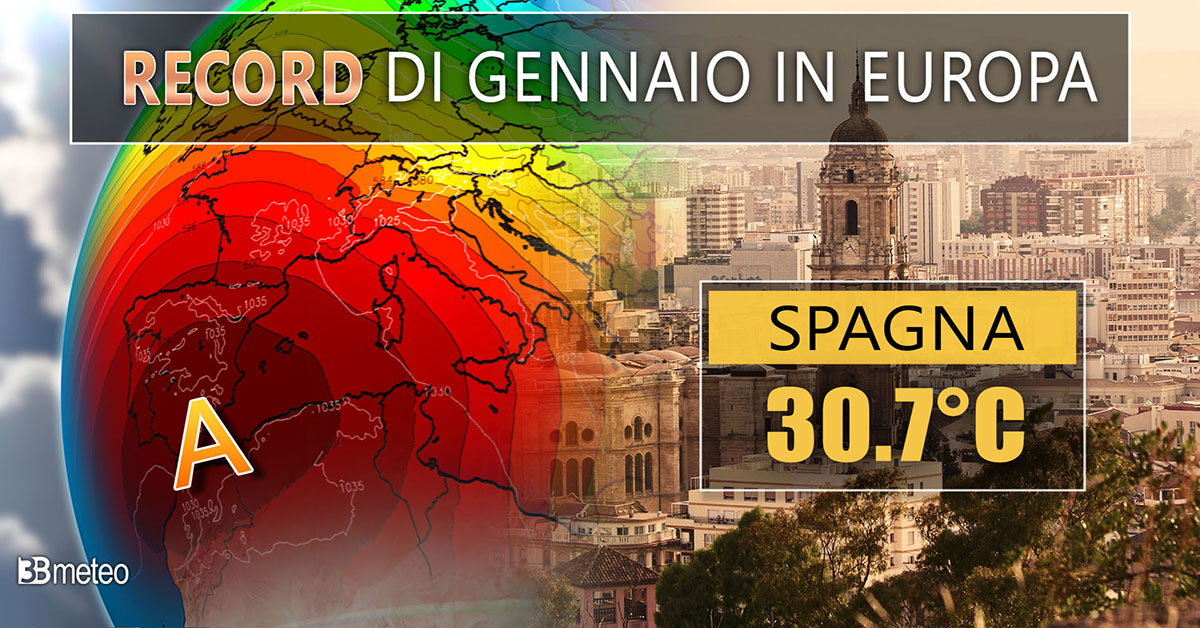 Giorni della merla? Sull’Italia sarà quasi primavera. Record di gennaio in Europa con 30°C in Spagna