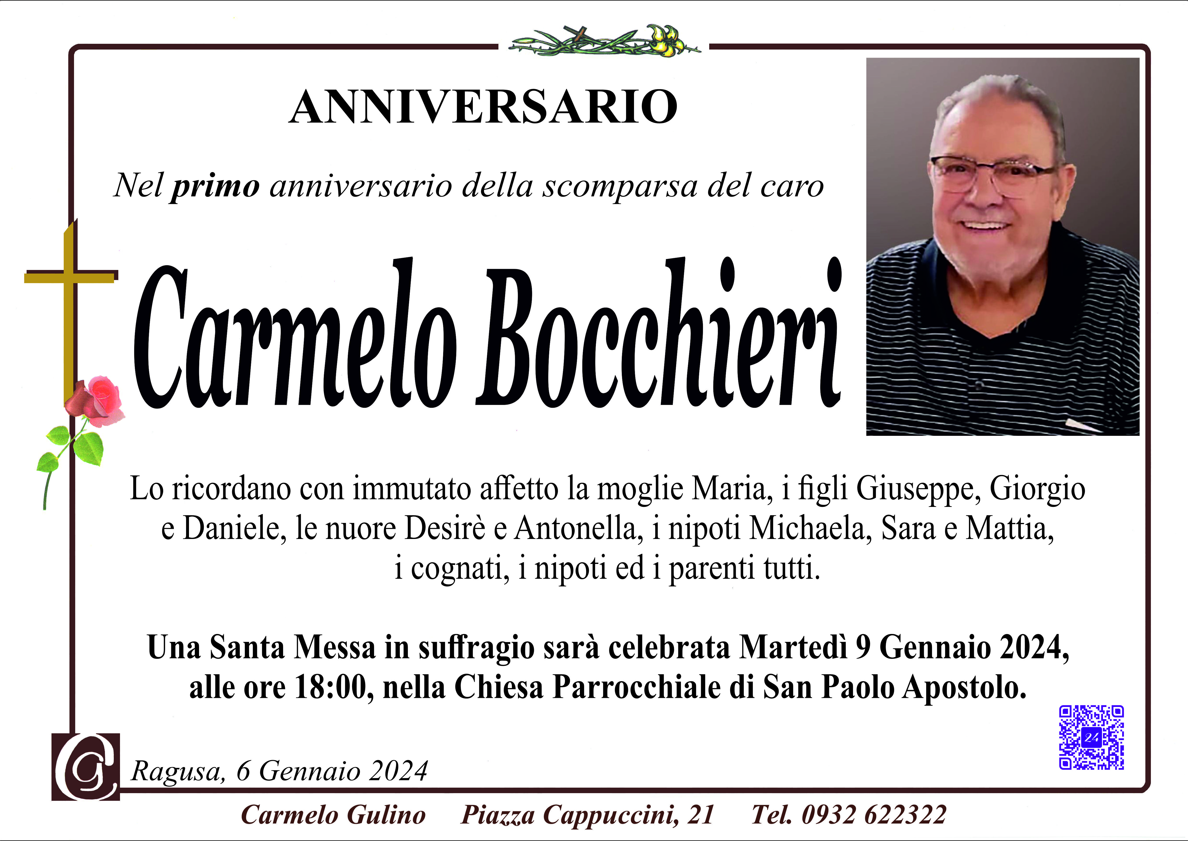 Anniversario: Carmelo Bocchieri