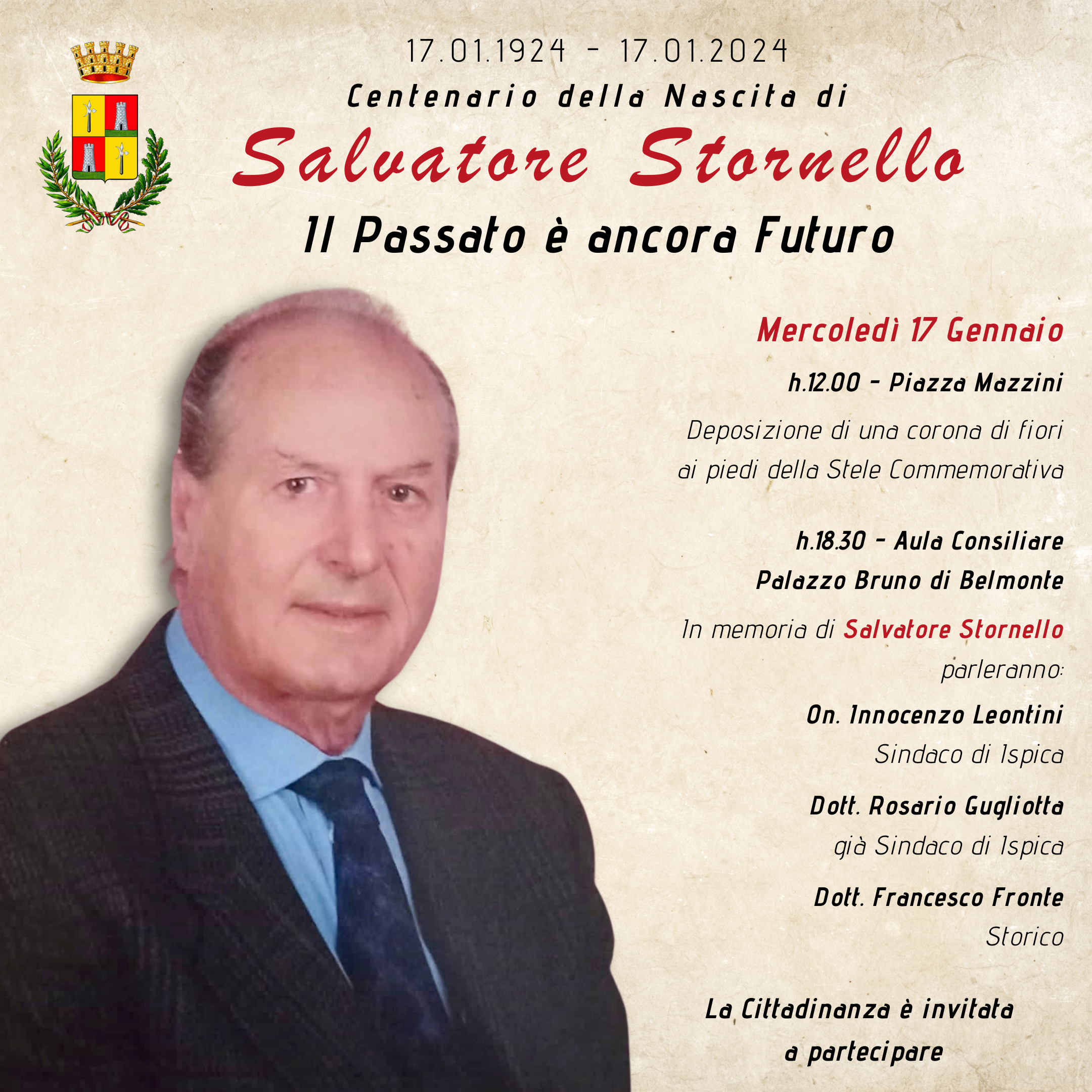 A Ispica, un anno di eventi per ricordare Salvatore Stornello, figura cardine della città