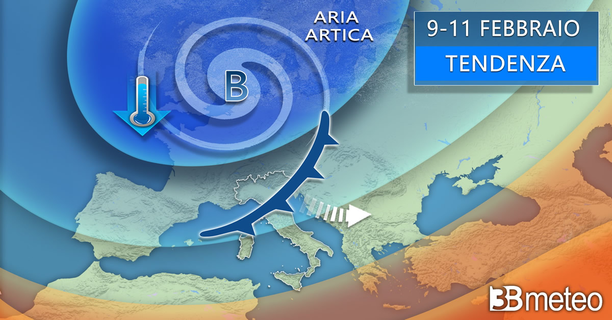 Meteo: dal giovedì grasso potrebbero tornare sull’Italia piogge e neve