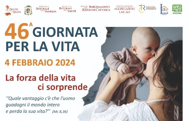 Anche la Diocesi di Ragusa celebra la giornata della vita: saranno benedetti mamme e neonati negli ospedali di Ragusa e Vittoria