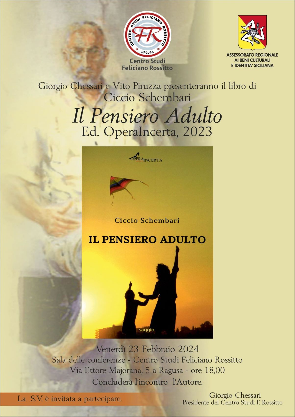 “Il pensiero Adulto”: il nuovo libro di Ciccio Schembari