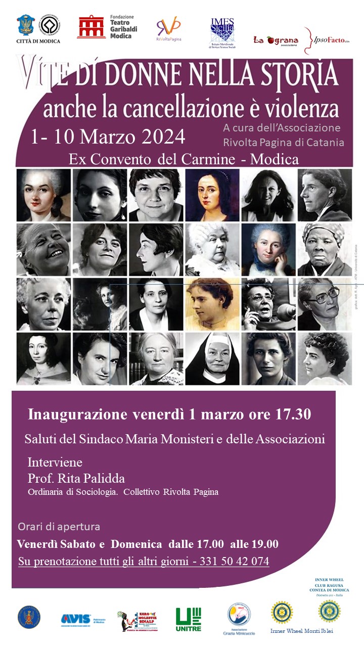 Vite di donna, una mostra a Modica
