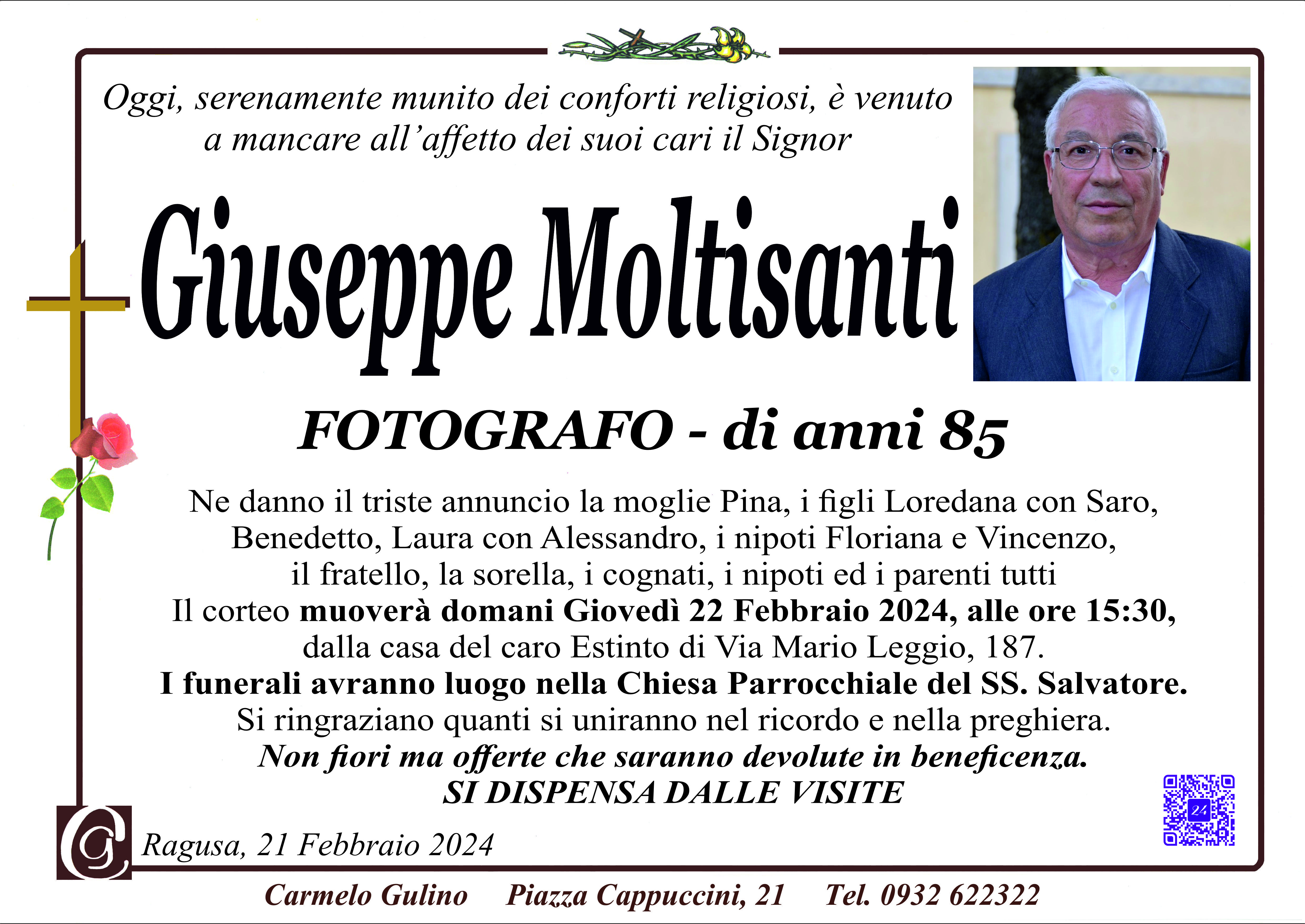 Necrologi: Giuseppe Moltisanti