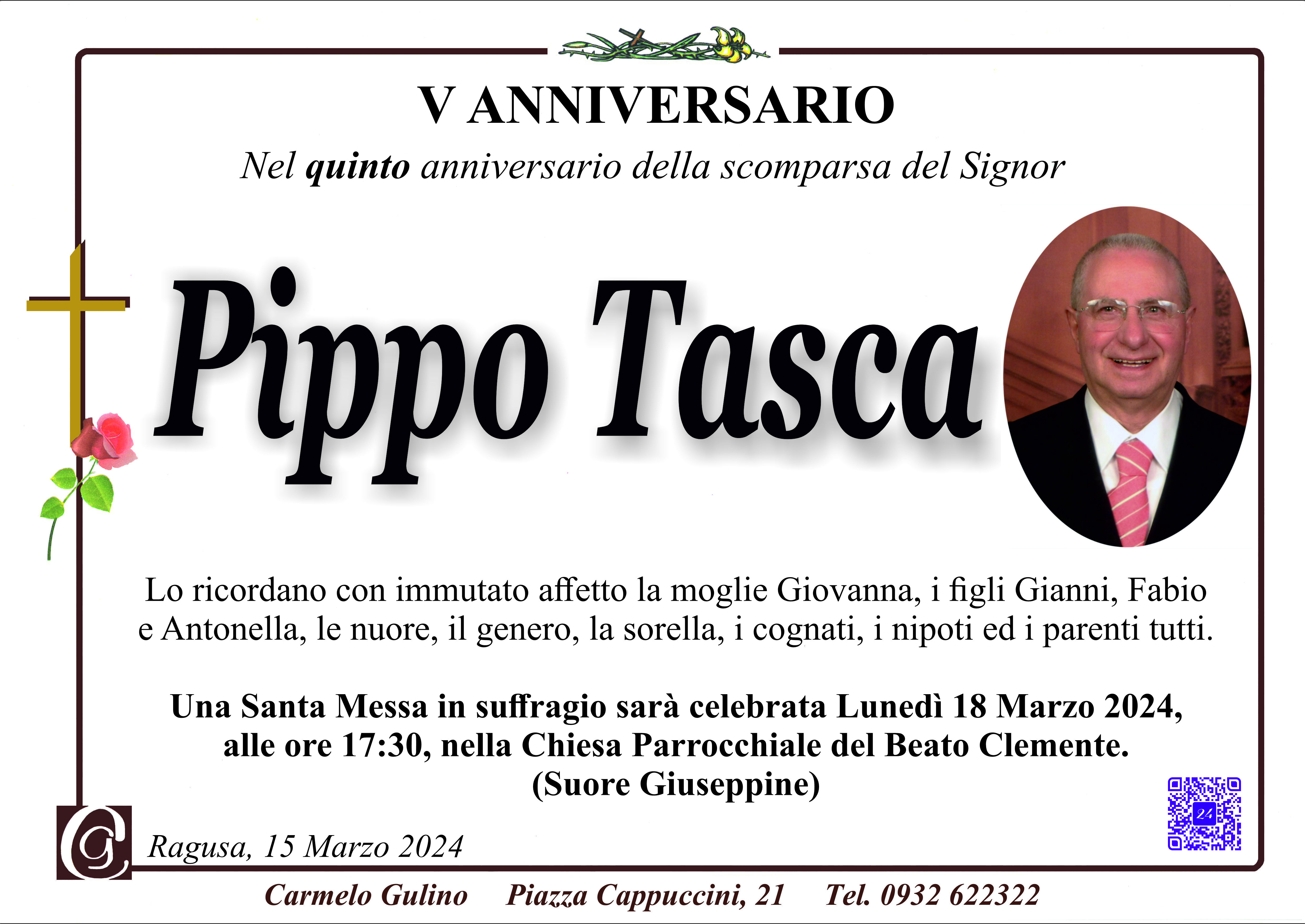 Anniversario: Pippo Tasca