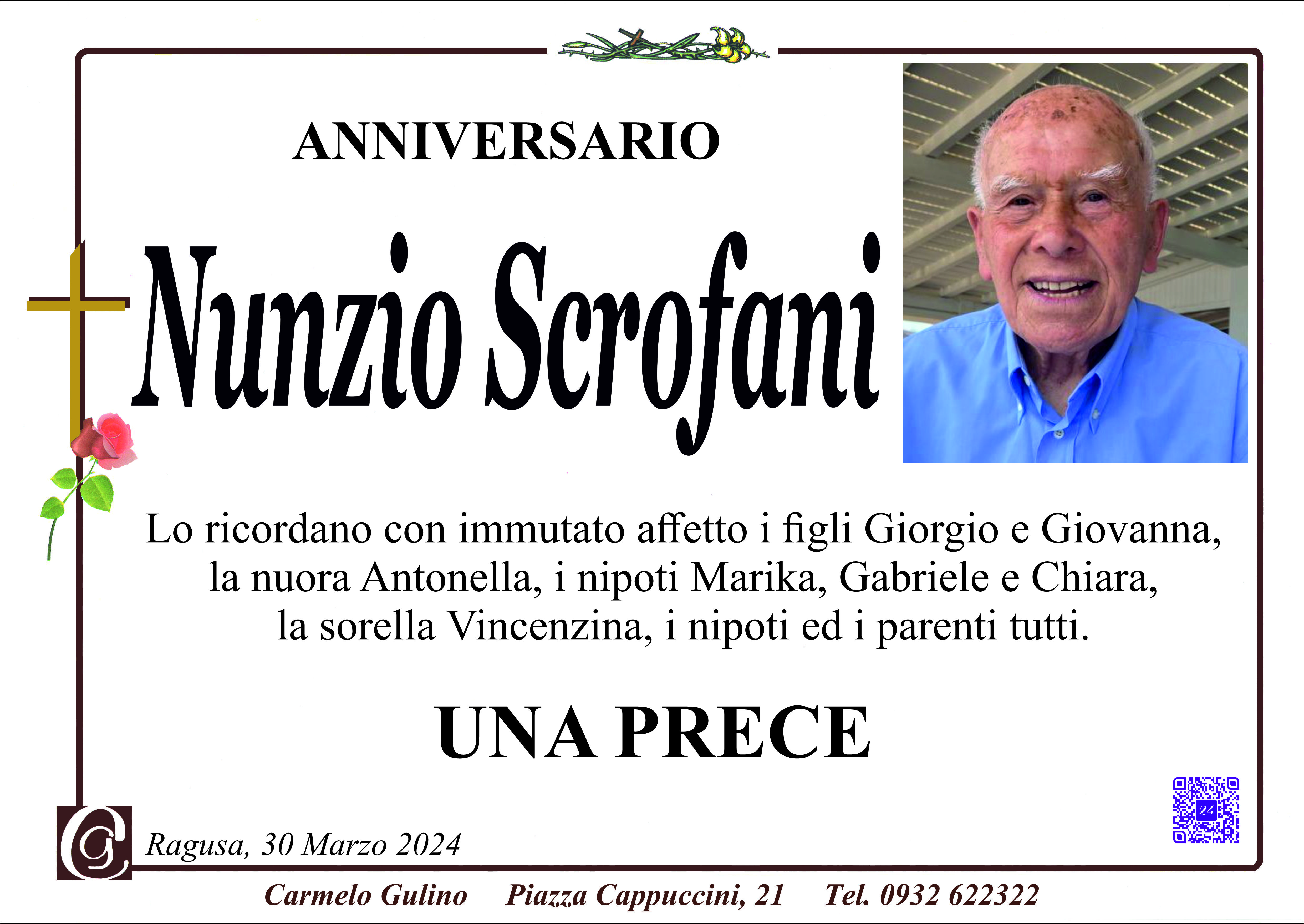 Anniversario: Nunzio Scrofani