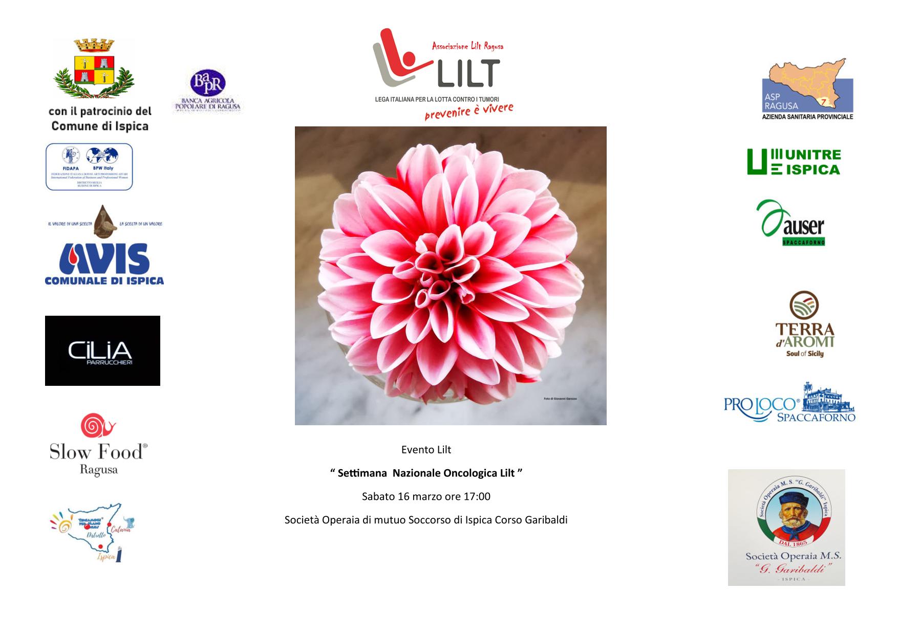 Dal 16 al 24 la Settimana Nazionale per la Prevenzione Oncologica di LILT Ragusa