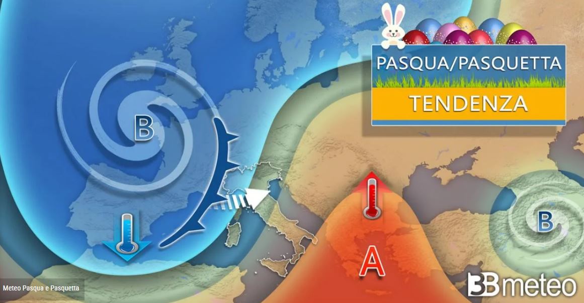 Meteo: Pasqua e Pasquetta, Italia spaccata tra maltempo al nord e caldo africano al sud. In Sicilia attesi 30 gradi